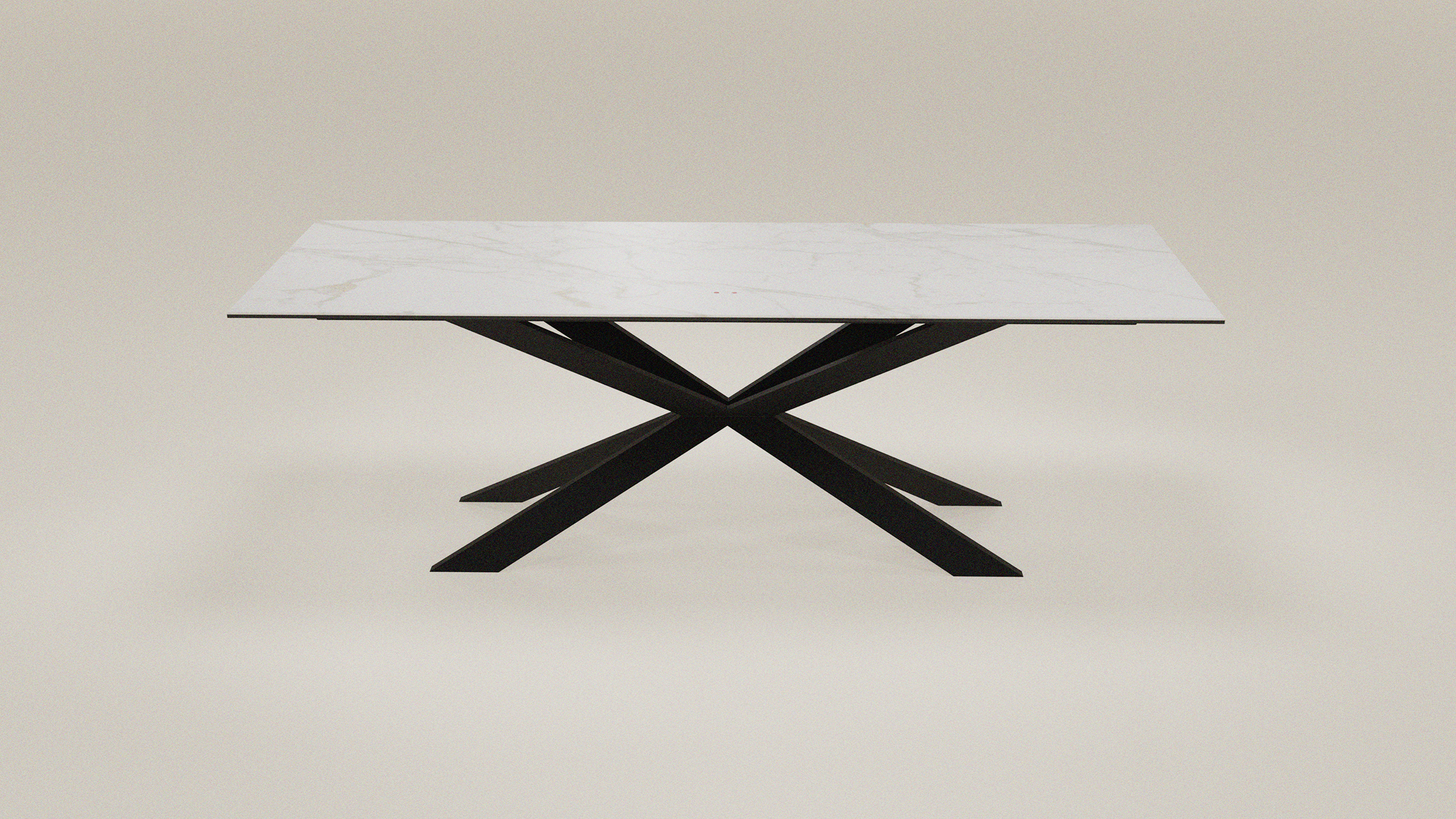mea-table white-top cross-legs 